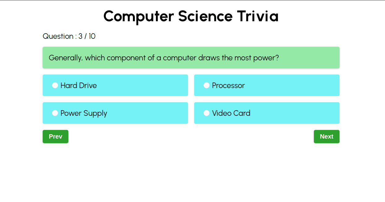 Computer Science Trivia